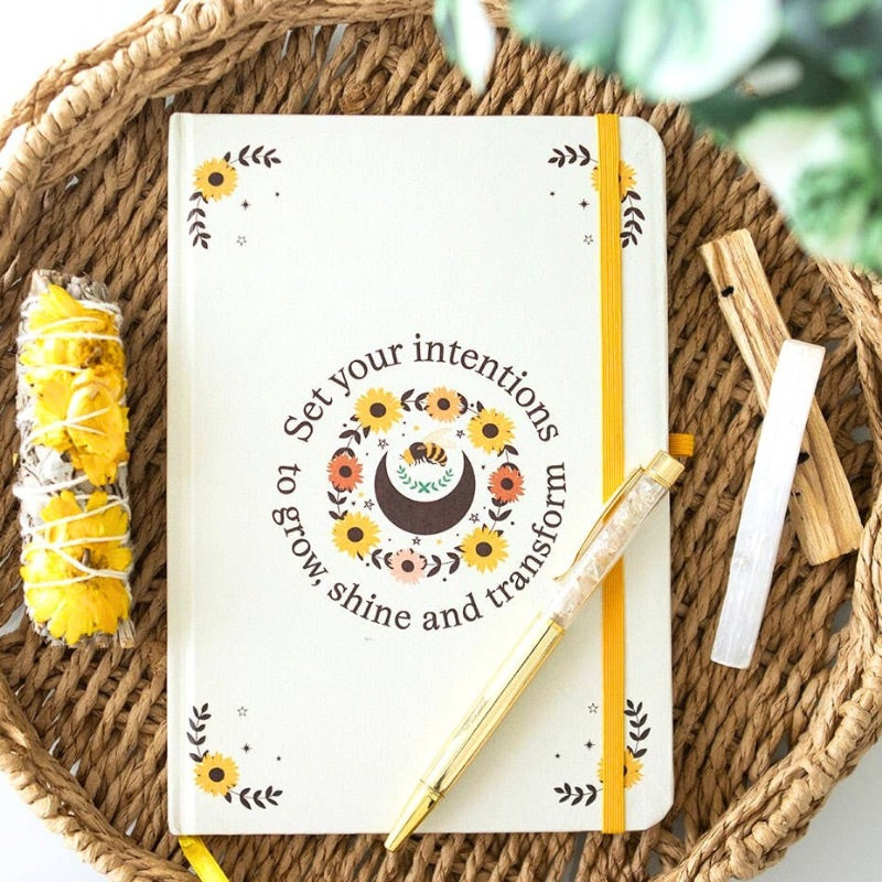Stay Golden Intention Journal with Citrine Pen