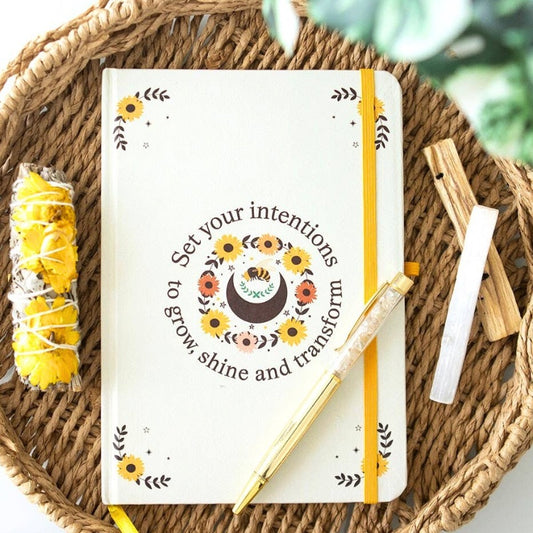 Stay Golden Intention Journal with Citrine Pen