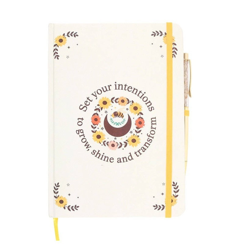 Stay Golden Intention Journal with Citrine Pen