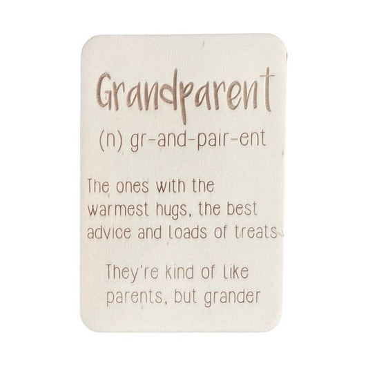 Grandparent (n) - Keepsake Card and Stand