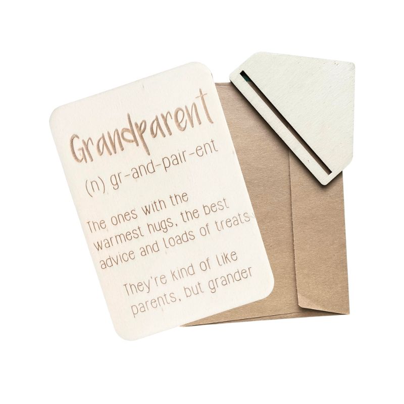Grandparent (n) - Keepsake Card and Stand