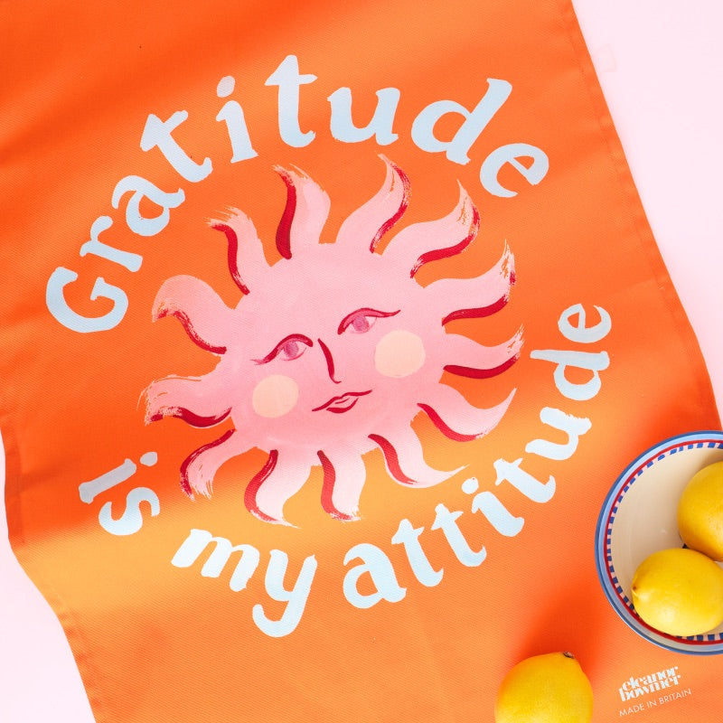 Gratitude Is My Attitude Tea Towel