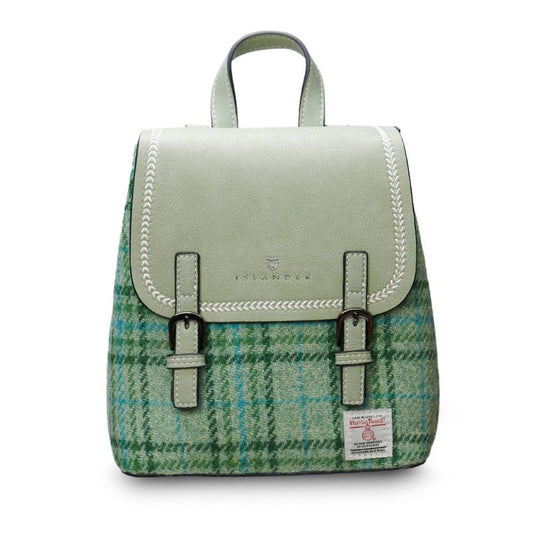 The Islander UK Mini Backpack in Mint Check