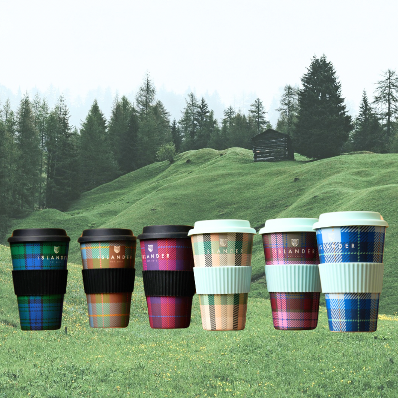 Islander Bamboo Travel Cup: Beach Tartan