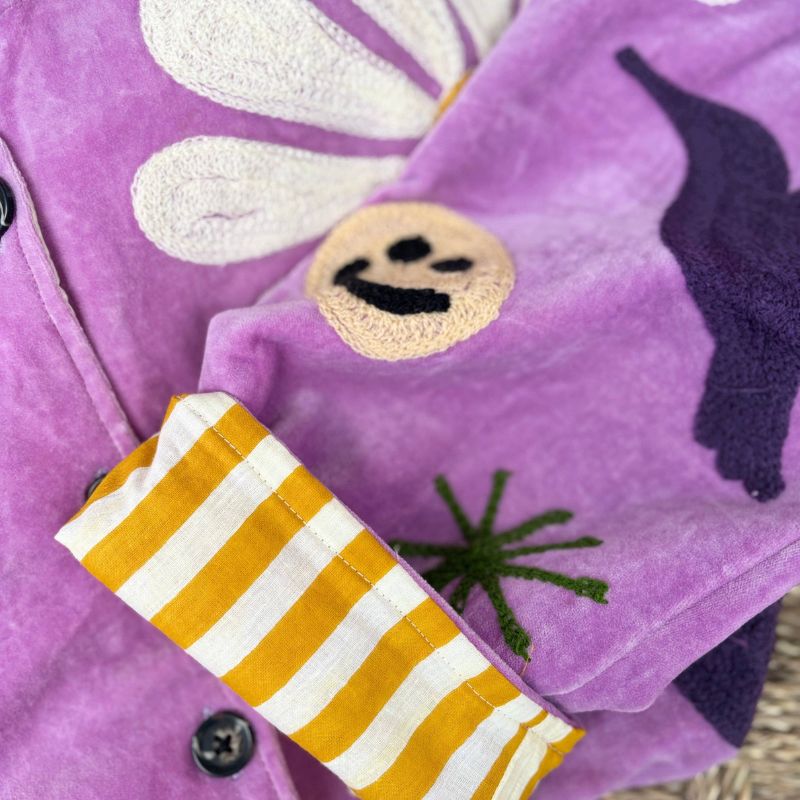 Happy Daisy Lilac Velvet Jacket