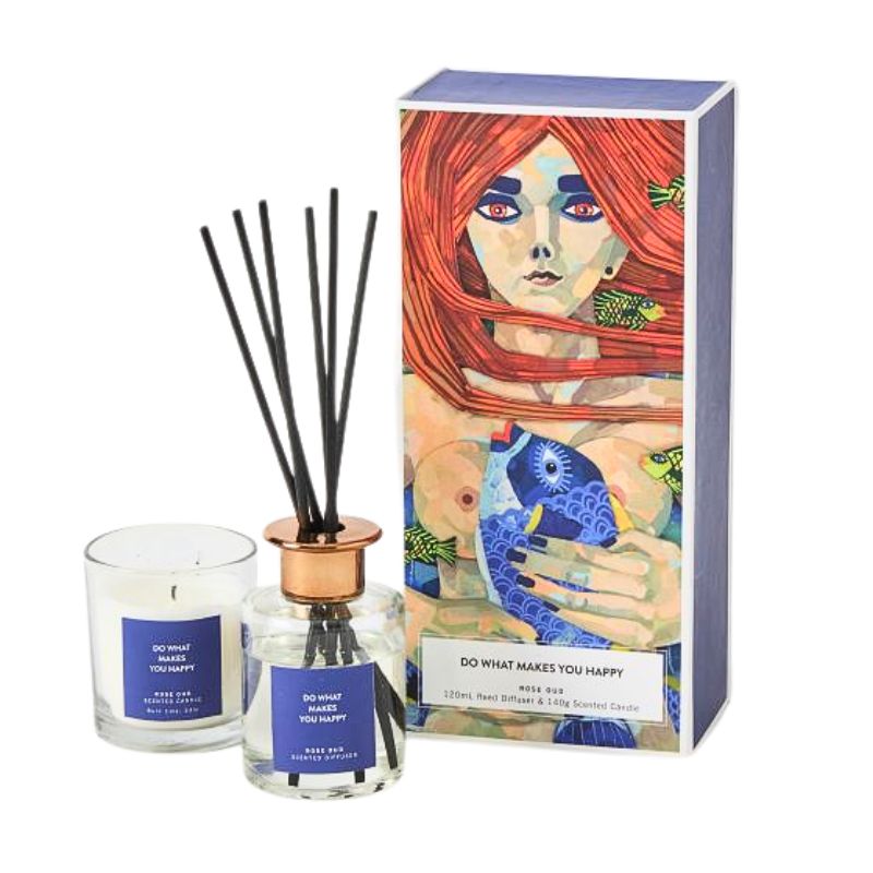 Do What Makes You Happy Candle & Diffuser Set
