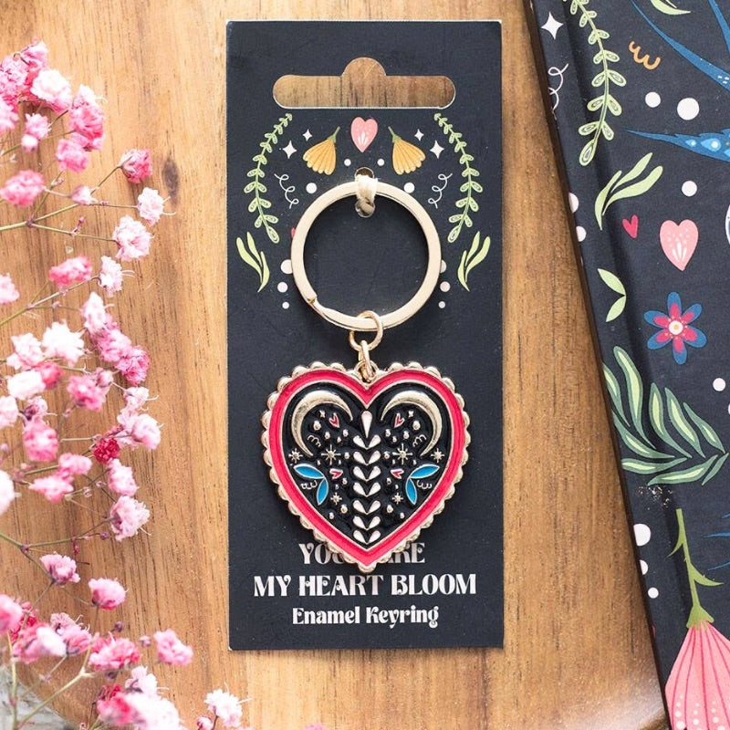 Folk Heart Keyring