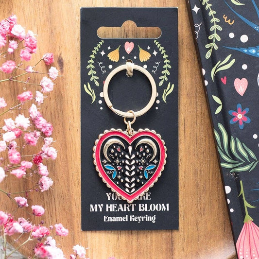 Folk Heart Keyring