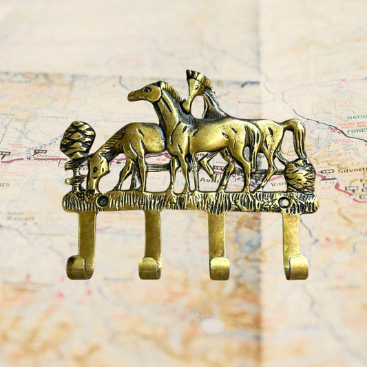 Brass Horses Wall Hook