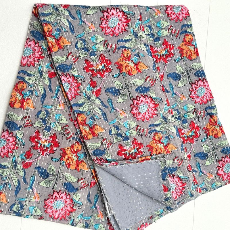 Indian Summer Floral Throw