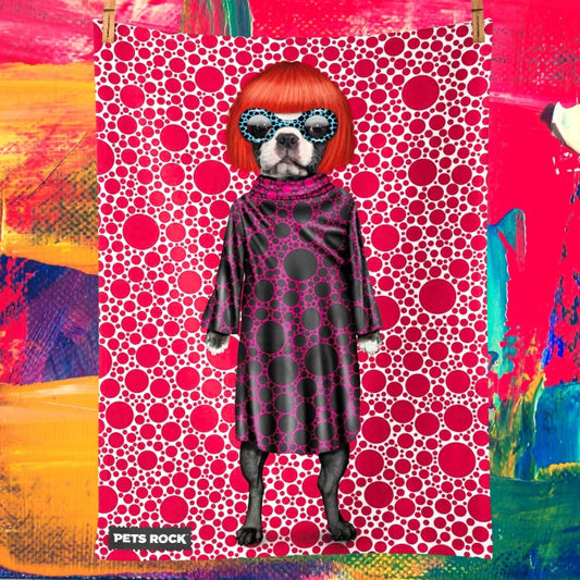 Iris Snapfel - Style, Sass & Spectacles - Pets Rock Tea Towel