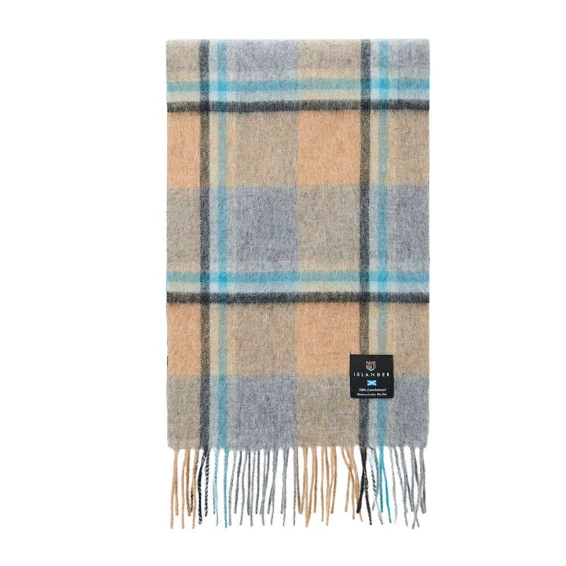 Islander UK Lambswool Scarf in Islander Check