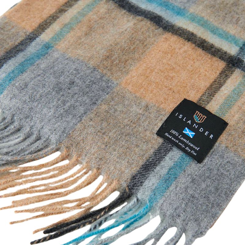 Islander UK Lambswool Scarf in Islander Check