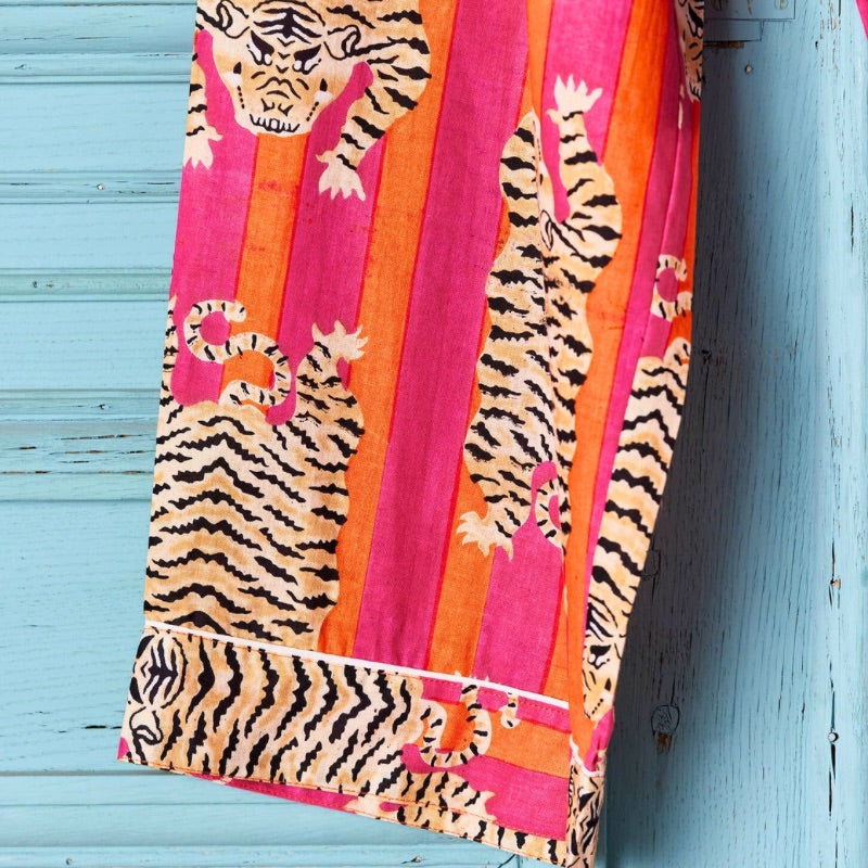 Stay Wild Tiger Stripe Pyjama Set