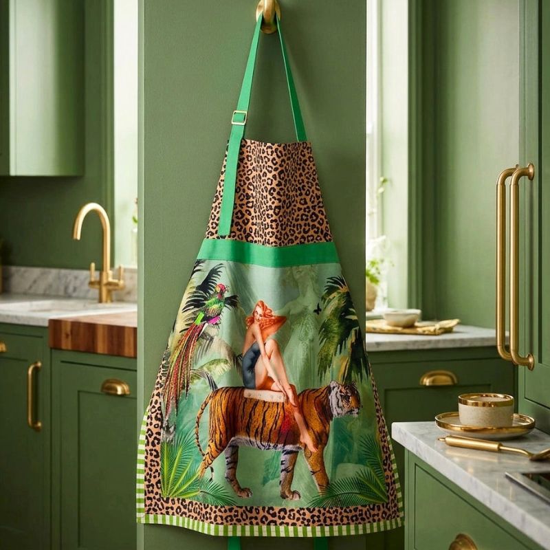 Jungle Walk Green Apron