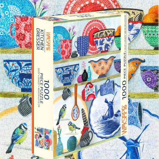 Kitchen Dresser 1000 pc Puzzle - by WerkShoppe