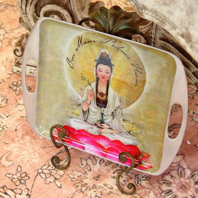 Kuan Yin Jewel of the Lotus Tray