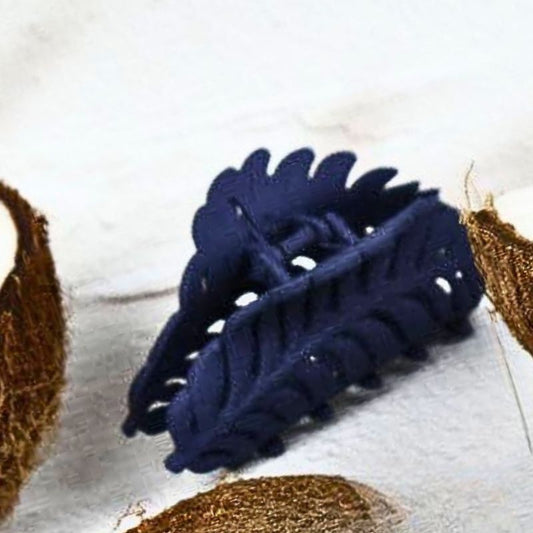 Claw Clip - Leaf - Ink Blue