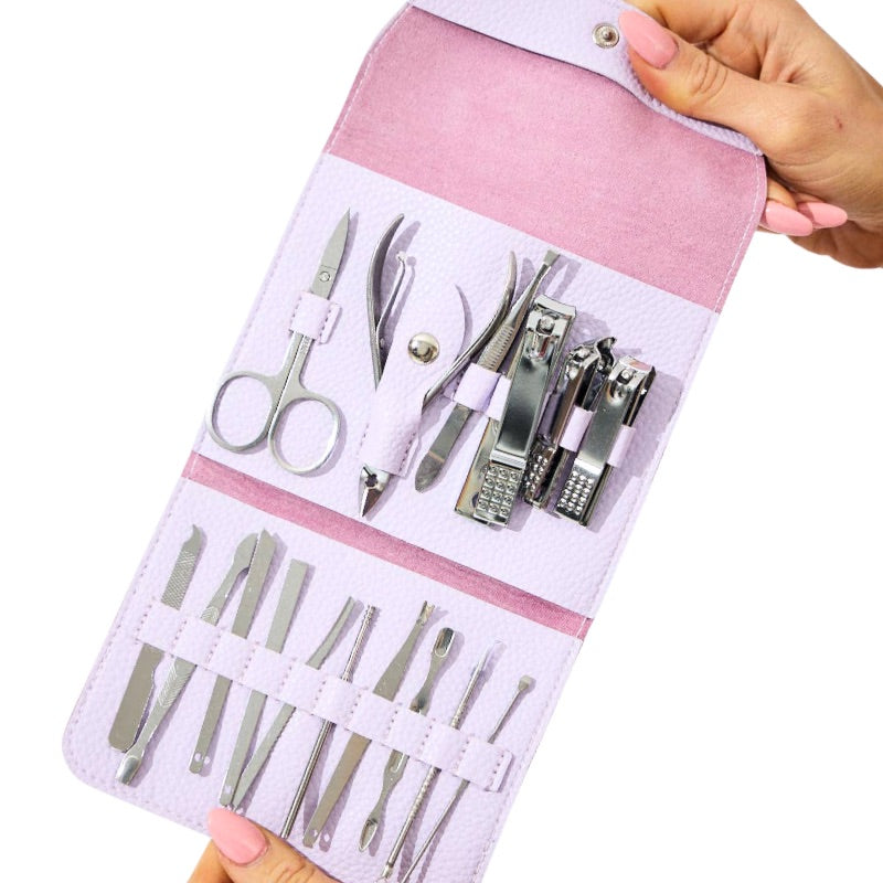 Manicure Set - Assorted Colours in Vegan Leather