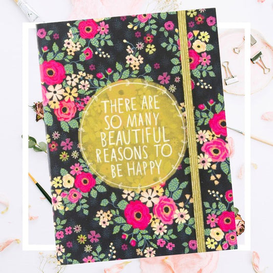 Lined Journal - There Are So Many Beautiful Reasons to Be Happy