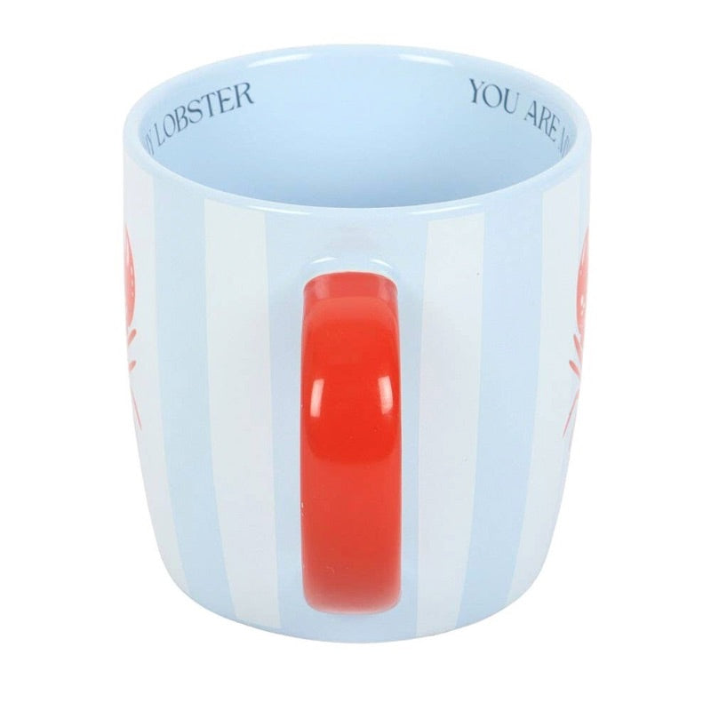 You Are My Lobster Striped Mug