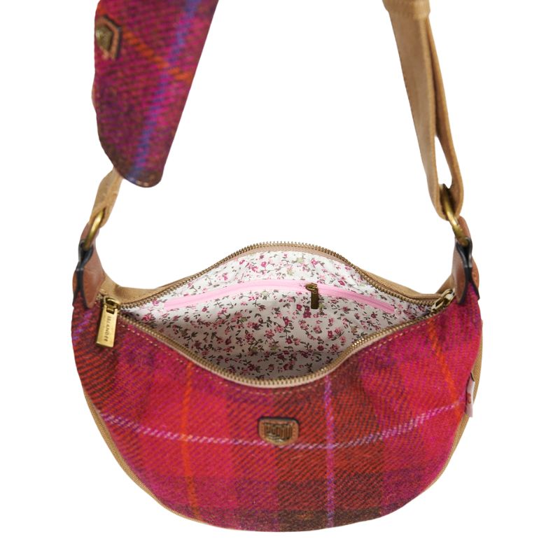 Islander UK Fuchsia Tartan Luna Bag