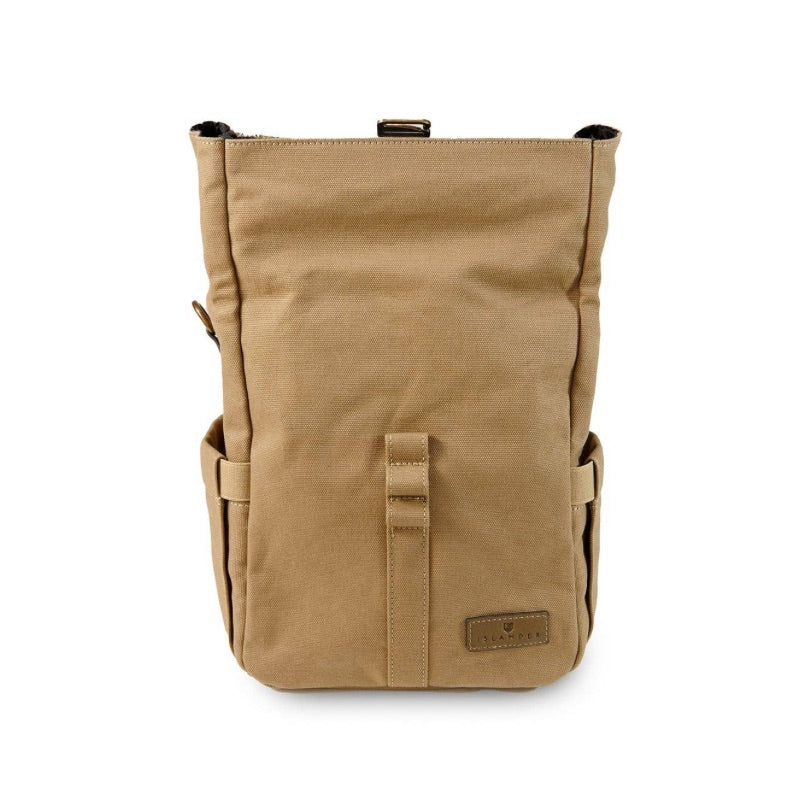 Islander UK Canvas Unisex Lunch Bag in Chestnut Herringbone