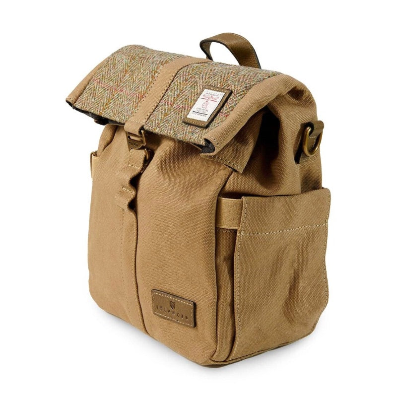 Islander UK Canvas Unisex Lunch Bag in Chestnut Herringbone