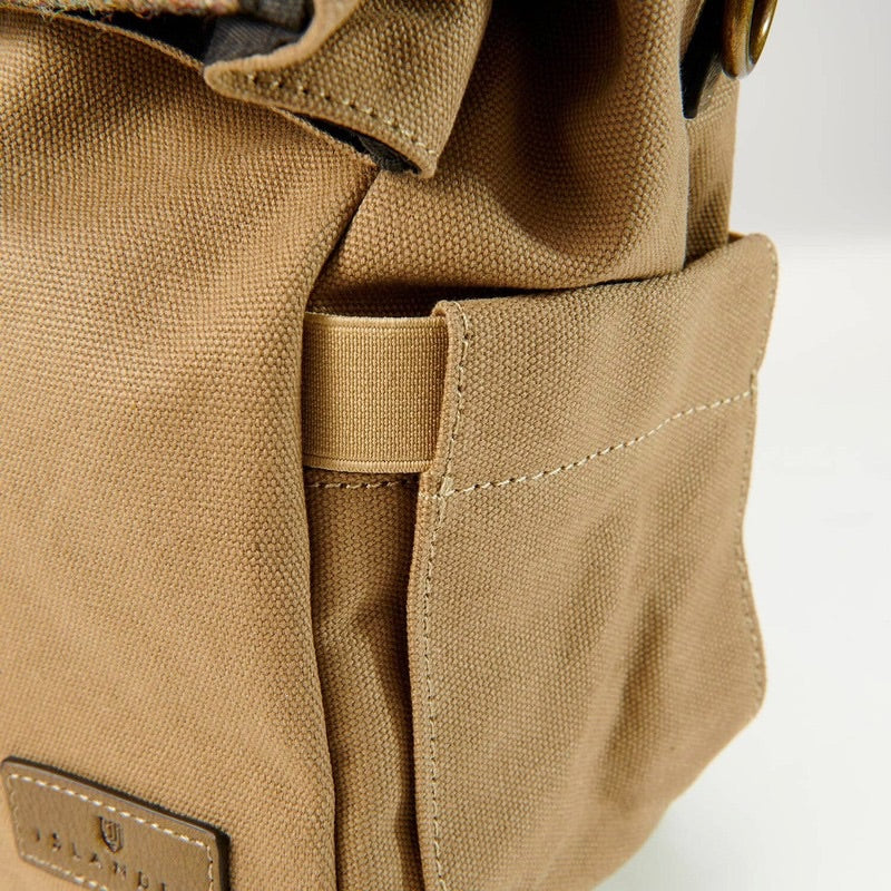 Islander UK Canvas Unisex Lunch Bag in Chestnut Herringbone