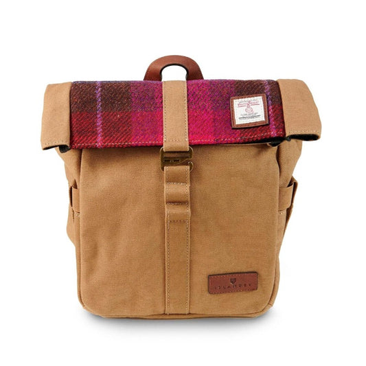 Canvas Lunch Bag: Fuchsia Tartan