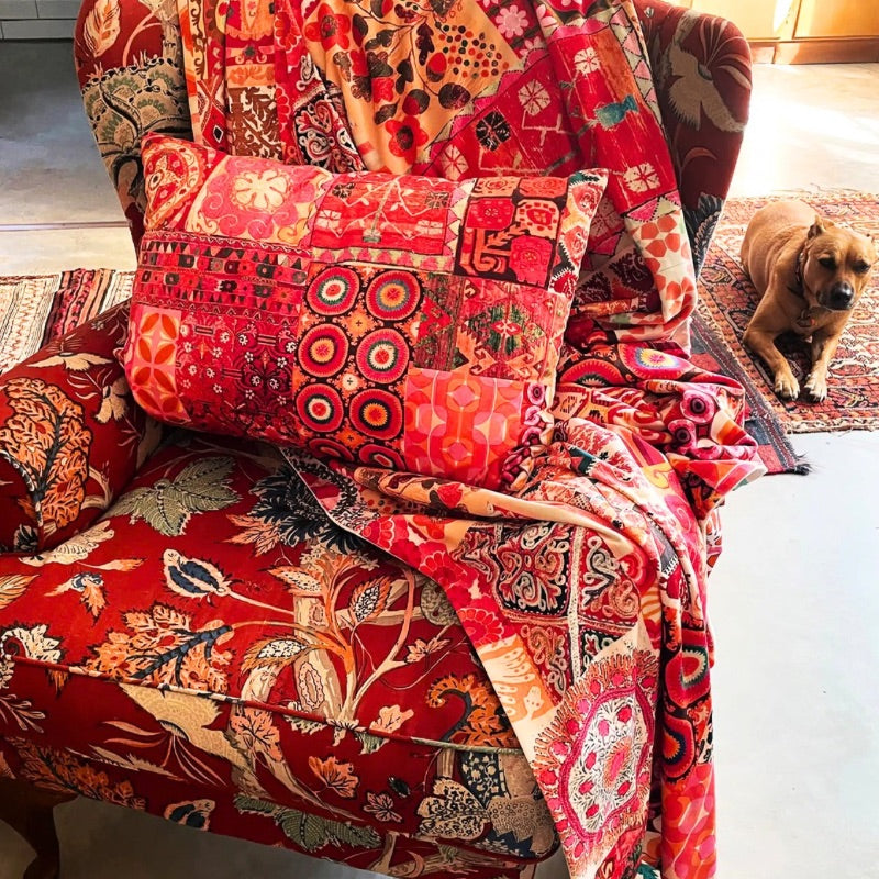 Anna Chandler Velvet Throw - Marrakesh Express