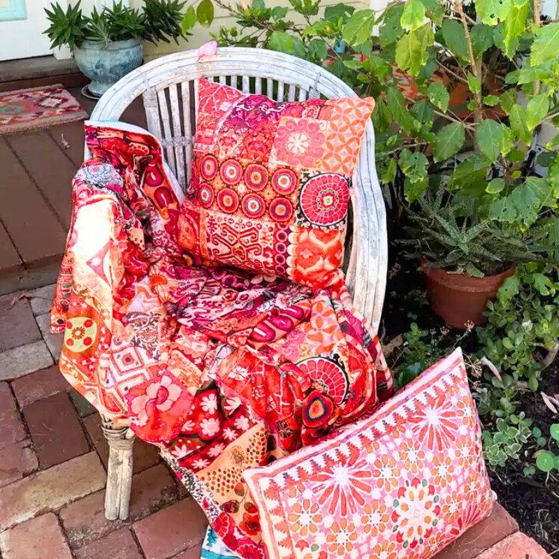 Anna Chandler Velvet Throw - Marrakesh Express