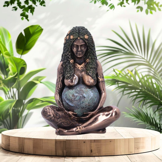 Mini Bronze Mother Earth Figurine