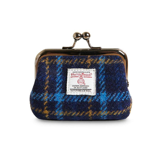 Coin Purse - Navy Tartan
