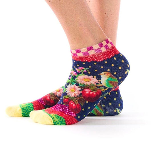 The Night Garden Ultra-Short Bamboo Ankle Socks by Dub & Drino