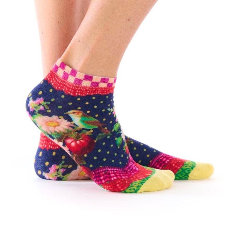 The Night Garden Ultra-Short Bamboo Ankle Socks by Dub & Drino