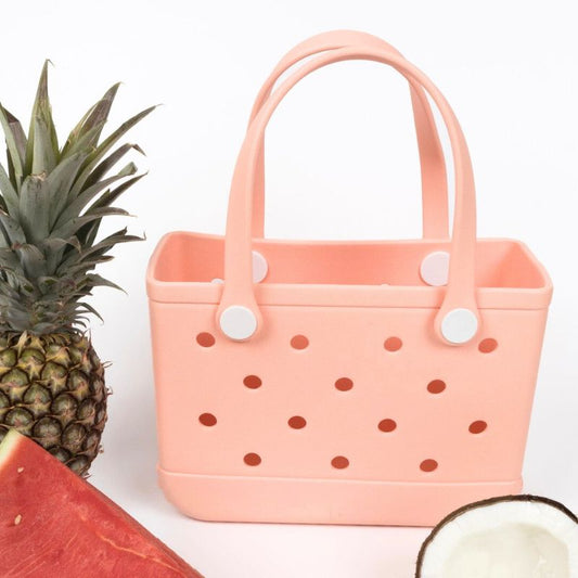 Aloha Vegan Tote Bag - Peach - Small