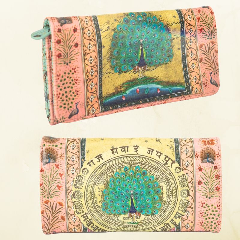 Starlet Peacock Tri Fold Wallet
