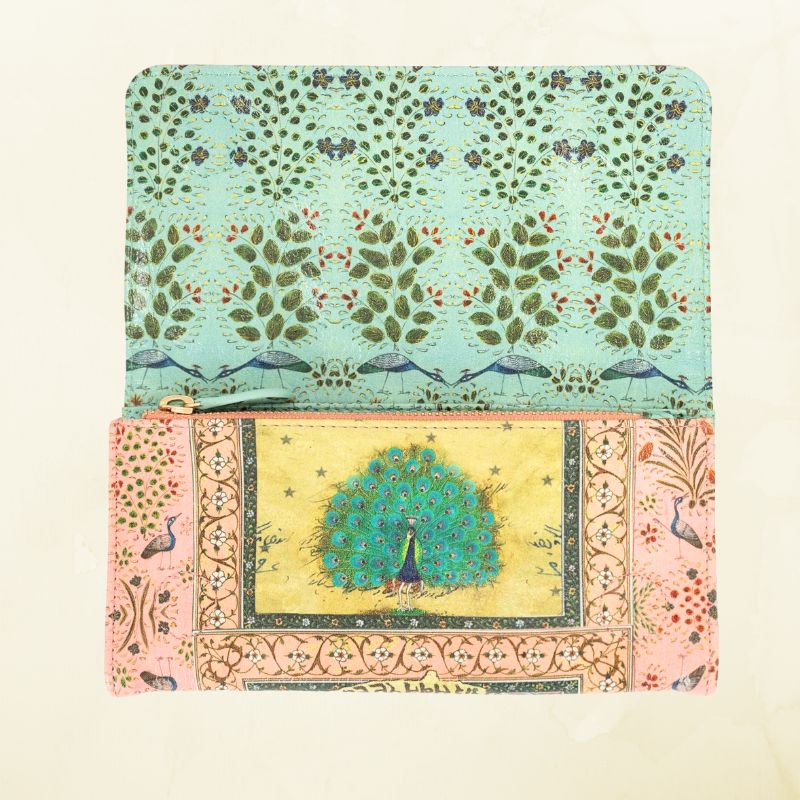 Starlet Peacock Tri Fold Wallet