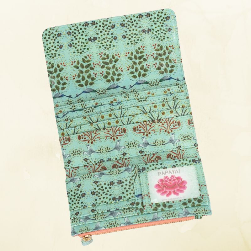 Starlet Peacock Tri Fold Wallet