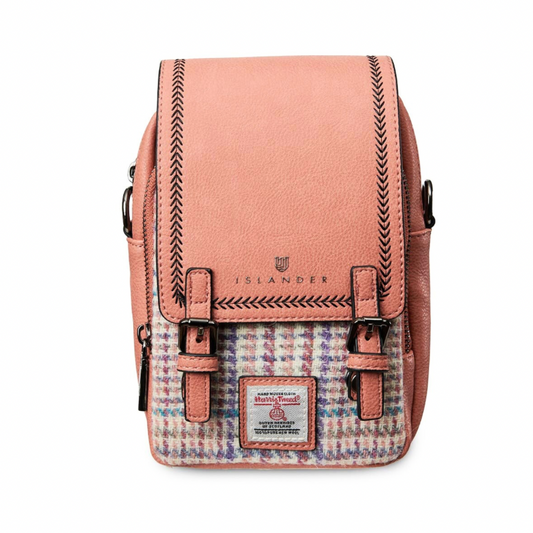 Islander Uk Pink-Purple Mini Dogtooth Crossbody Bag