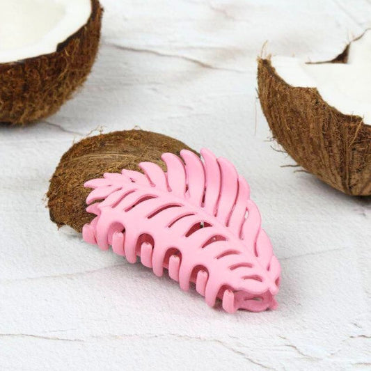 Claw Clip - Leaf - Blush