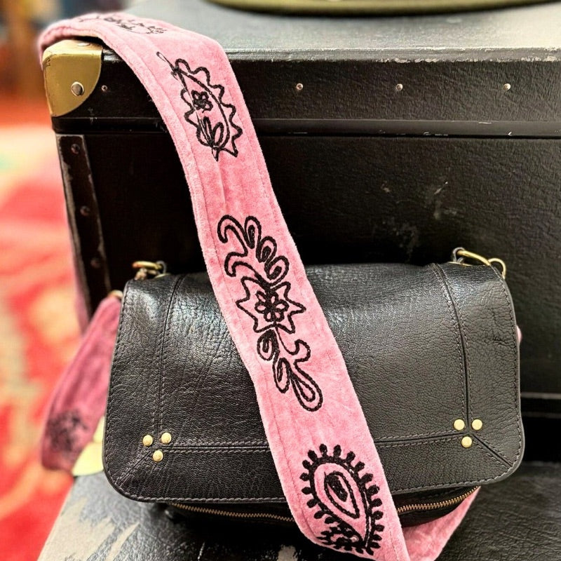 Velvet Pale Pink Bag Strap by Tout Vintage