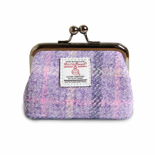 Coin Purse - Purple Tartan