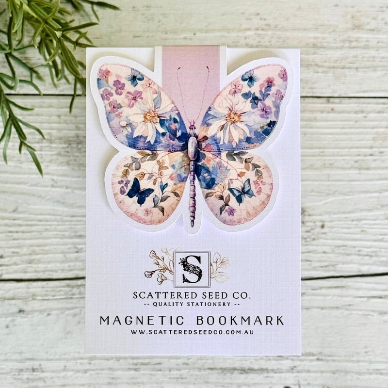Pastel Butterfly Magnetic Bookmark - 3 Designs