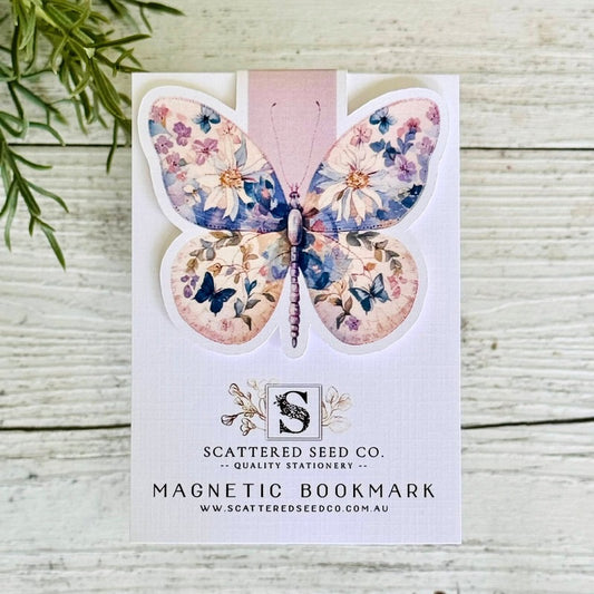 Pastel Butterfly Magnetic Bookmark - 3 Designs
