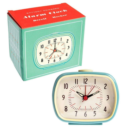 Rex London Retro Alarm Clock - Blue