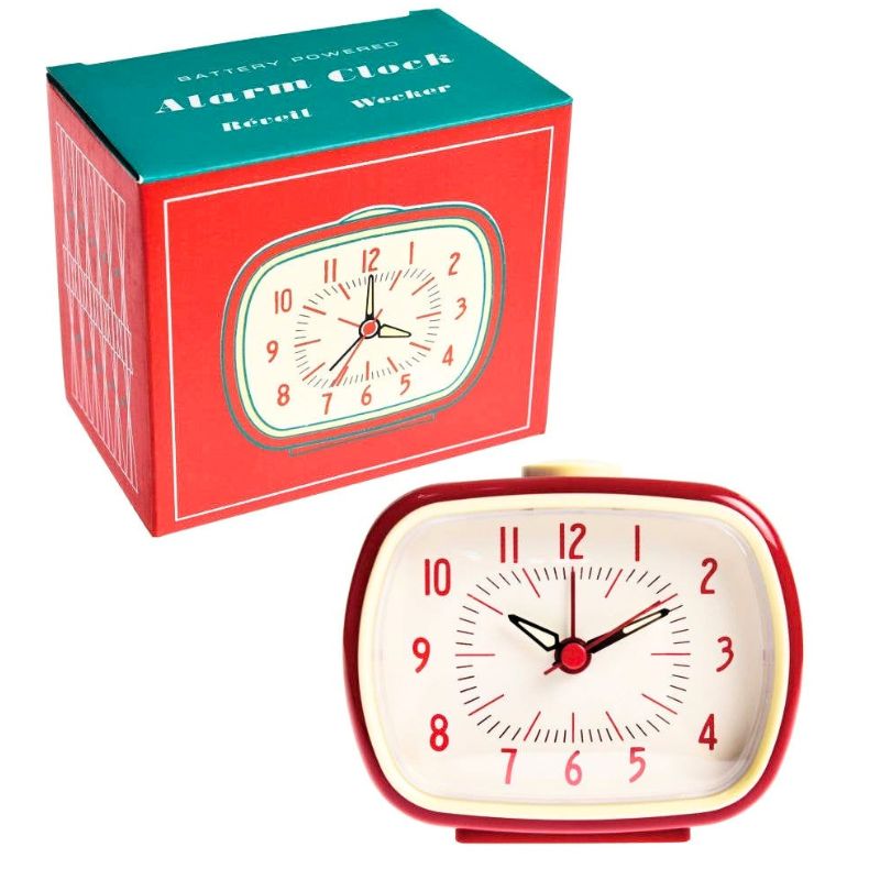 Rex London Retro Alarm Clock - Red