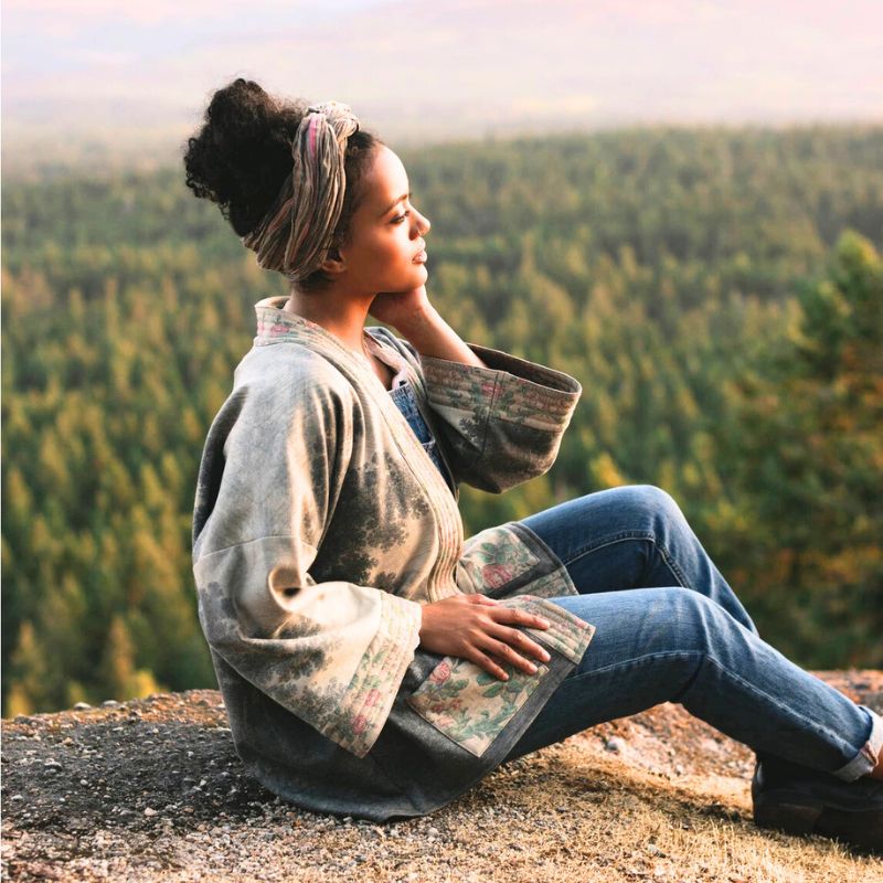 Still I Rise Fleece Cottage Cardigan Jacket