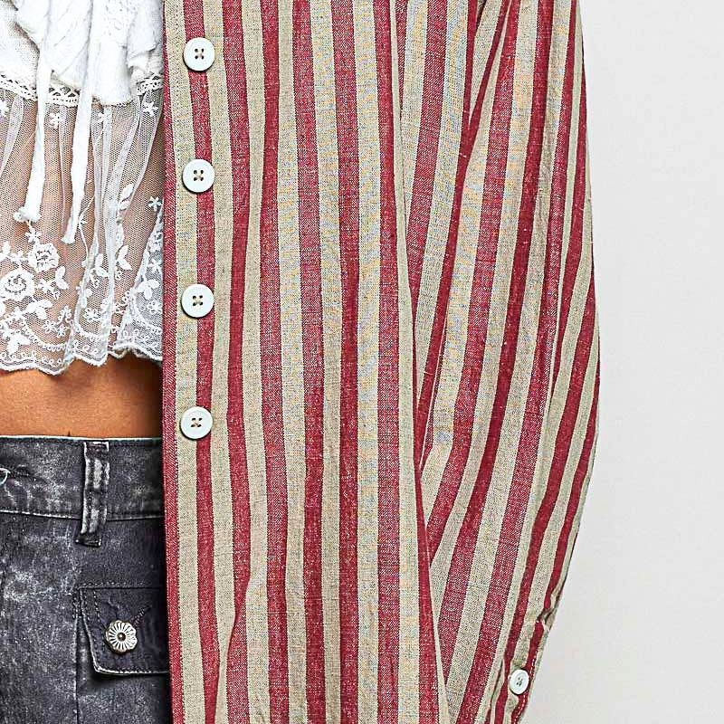 Riviera Striped Linen/Cotton Duster